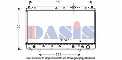 AKS DASIS 140950n -  Радиатор, охлаждение двигателя